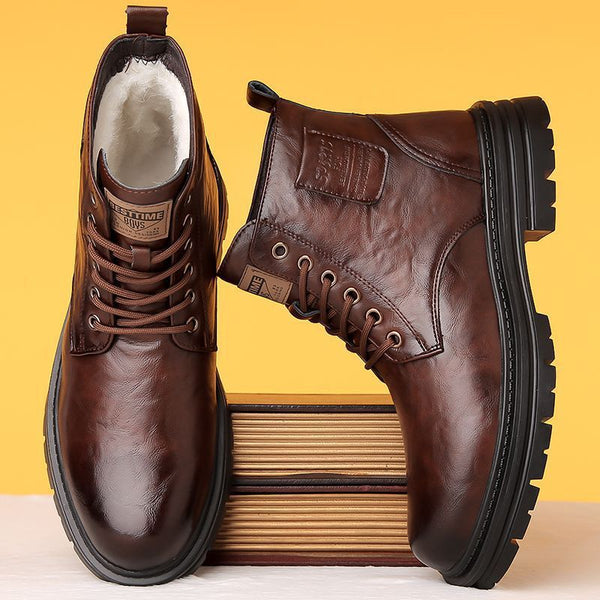 Botas de invierno para hombre: Botas Martin de negocios y ocio masculino - The Noble Style